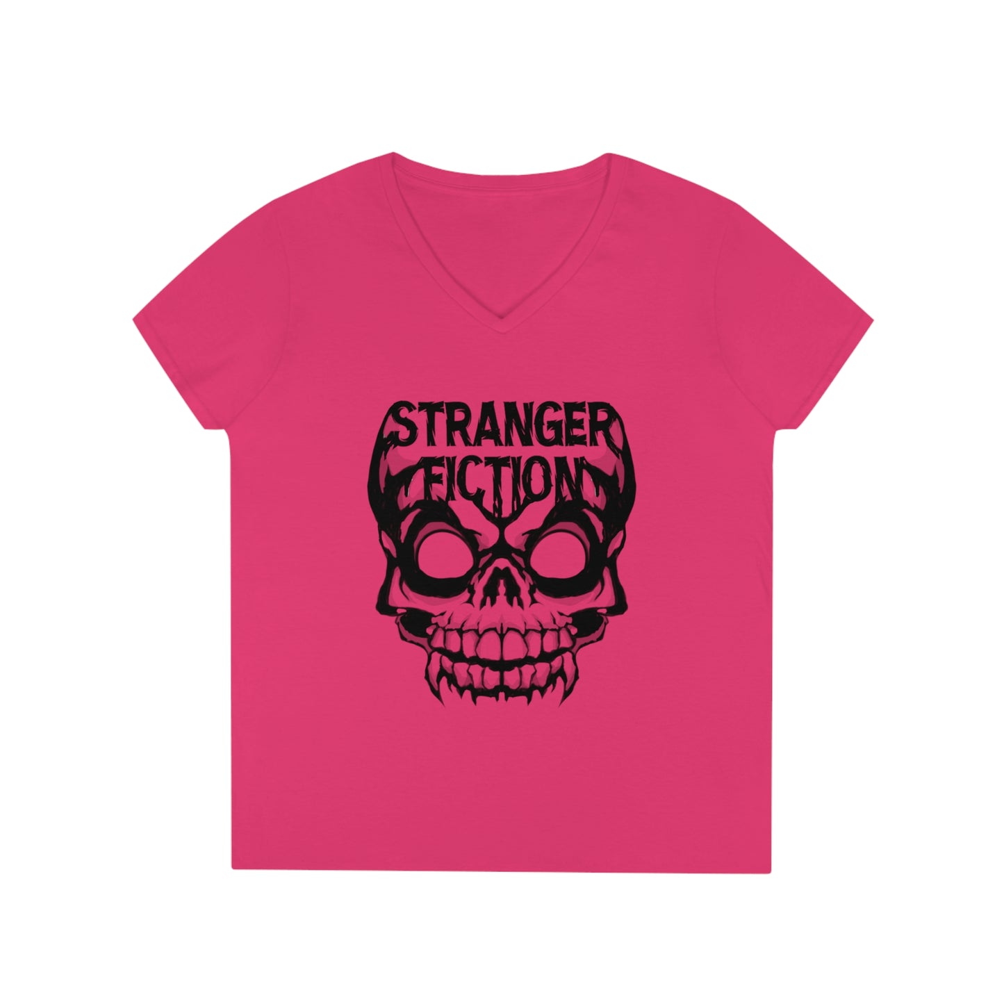 Skull Fiction Ladies' V-Neck T-Shirt