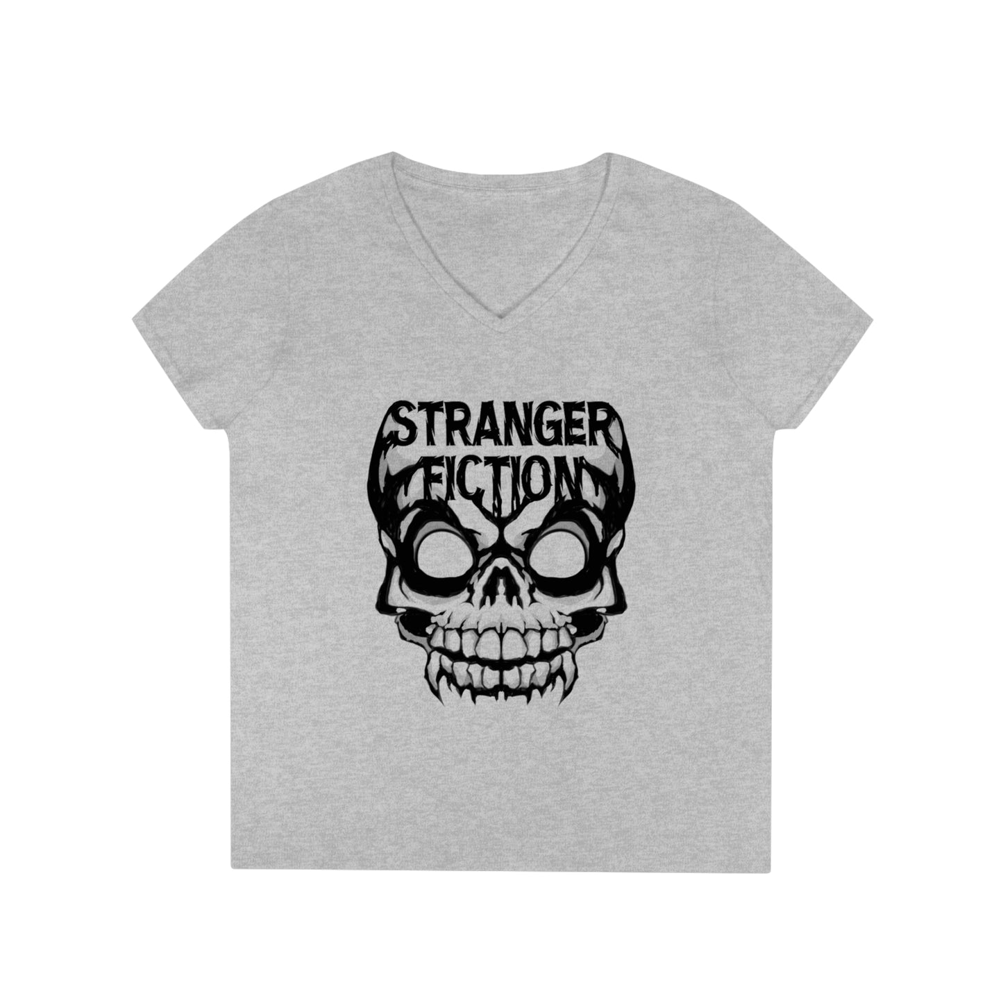 Skull Fiction Ladies' V-Neck T-Shirt