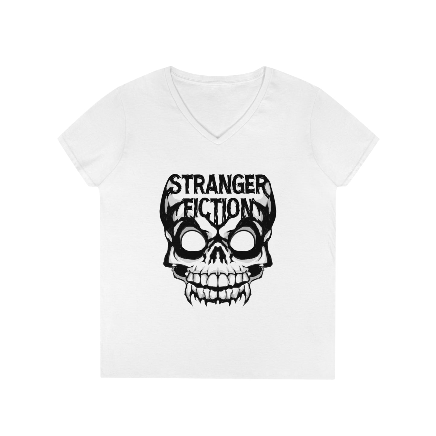 Skull Fiction Ladies' V-Neck T-Shirt