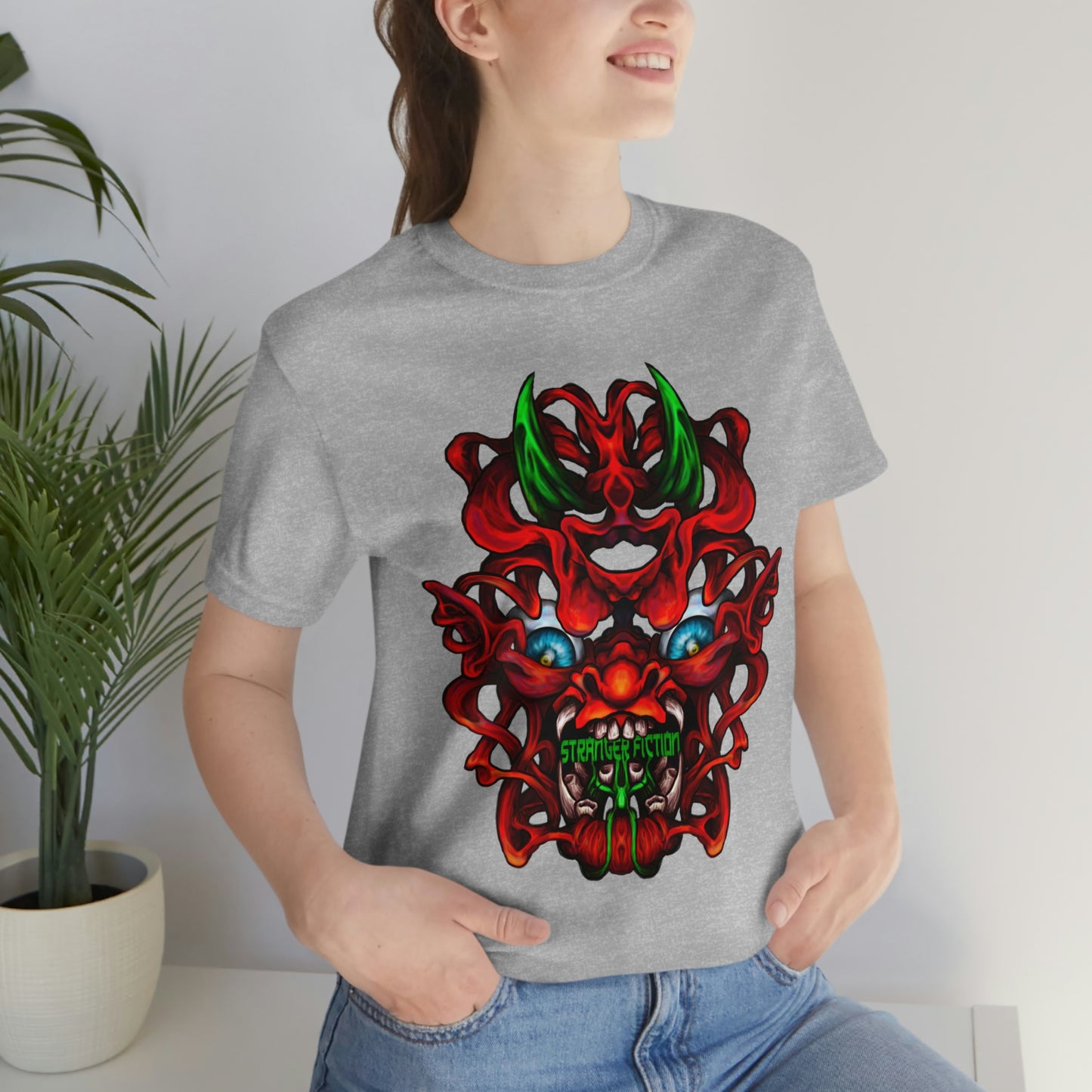 Red Oni  Unisex Jersey Short Sleeve Tee