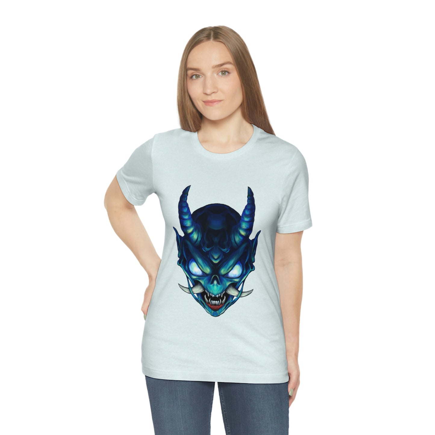 Blue Oni Unisex Jersey Short Sleeve Tee