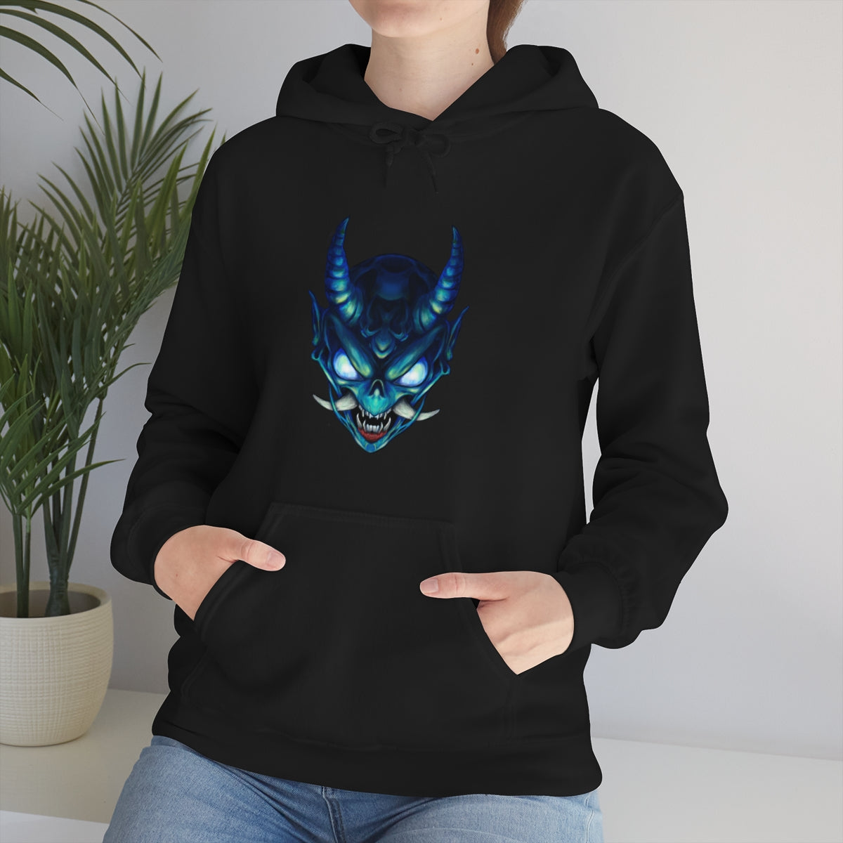 Blue Oni Unisex Heavy Blend™ Hooded Sweatshirt