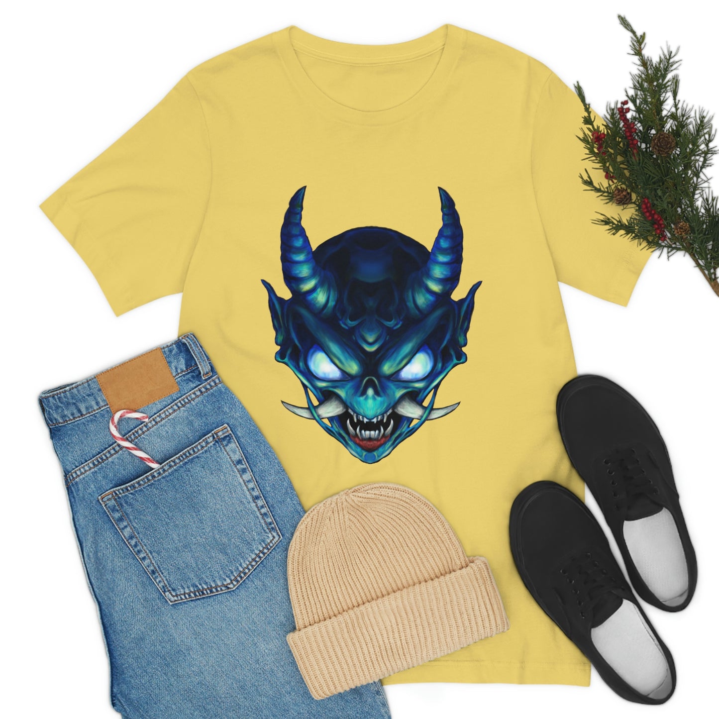 Blue Oni Unisex Jersey Short Sleeve Tee