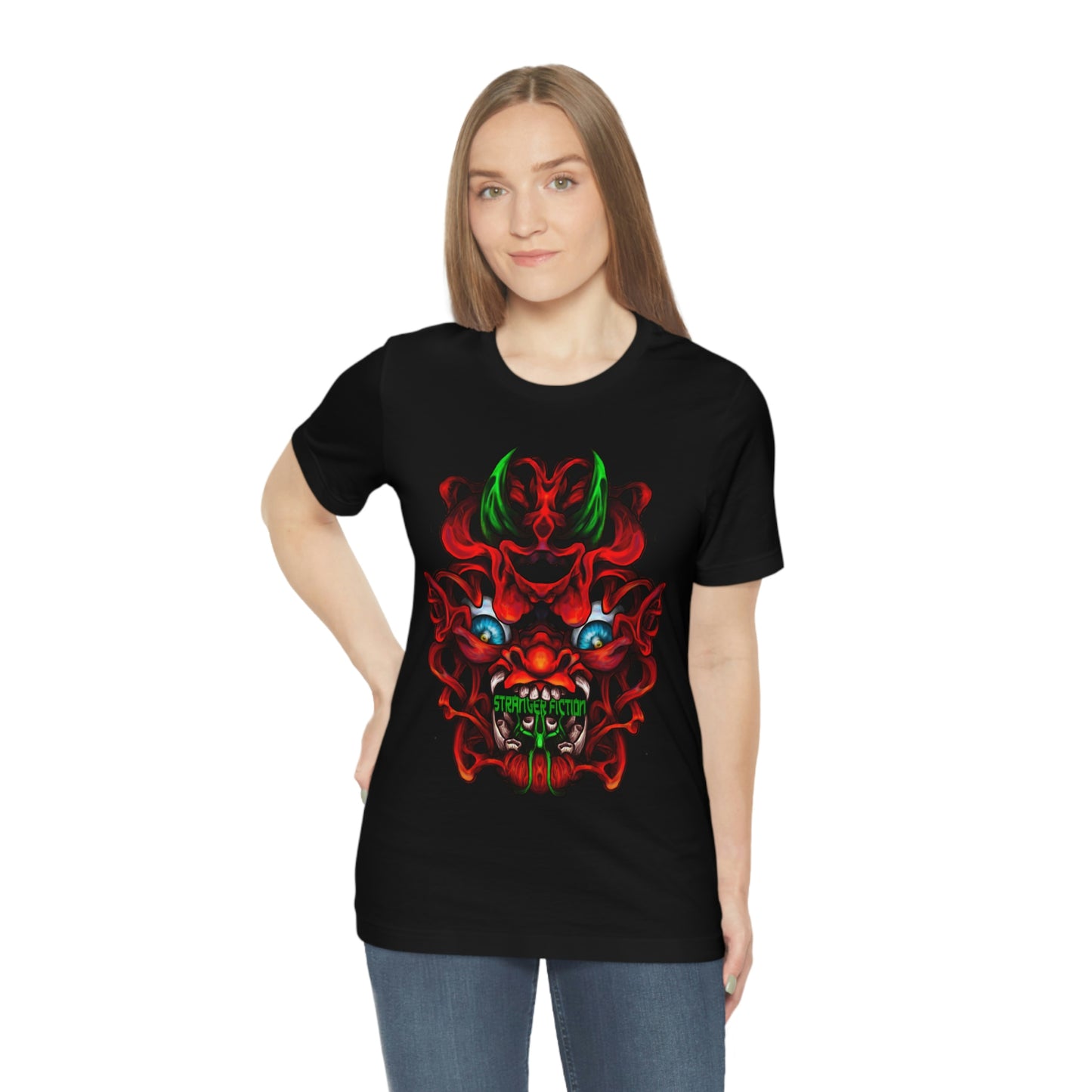 Red Oni  Unisex Jersey Short Sleeve Tee