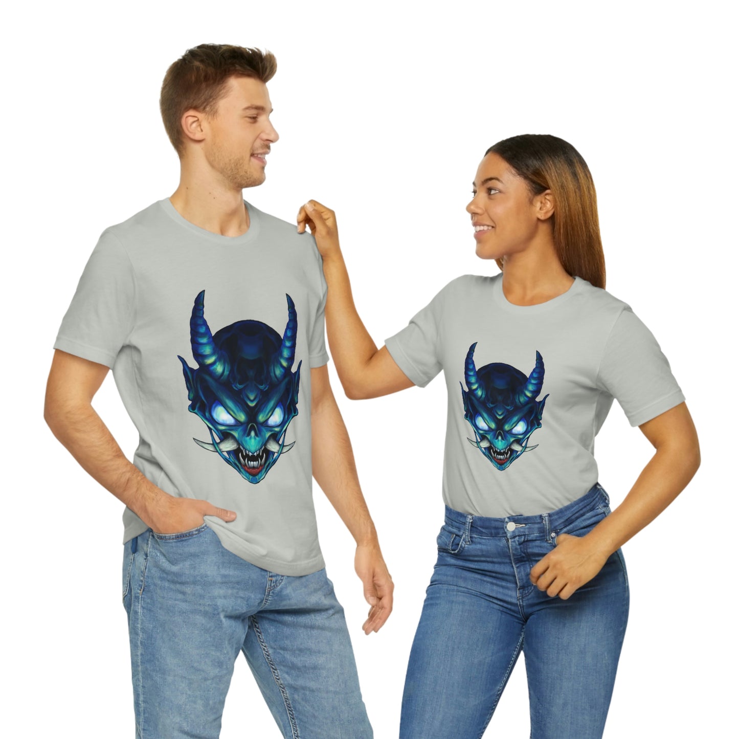 Blue Oni Unisex Jersey Short Sleeve Tee