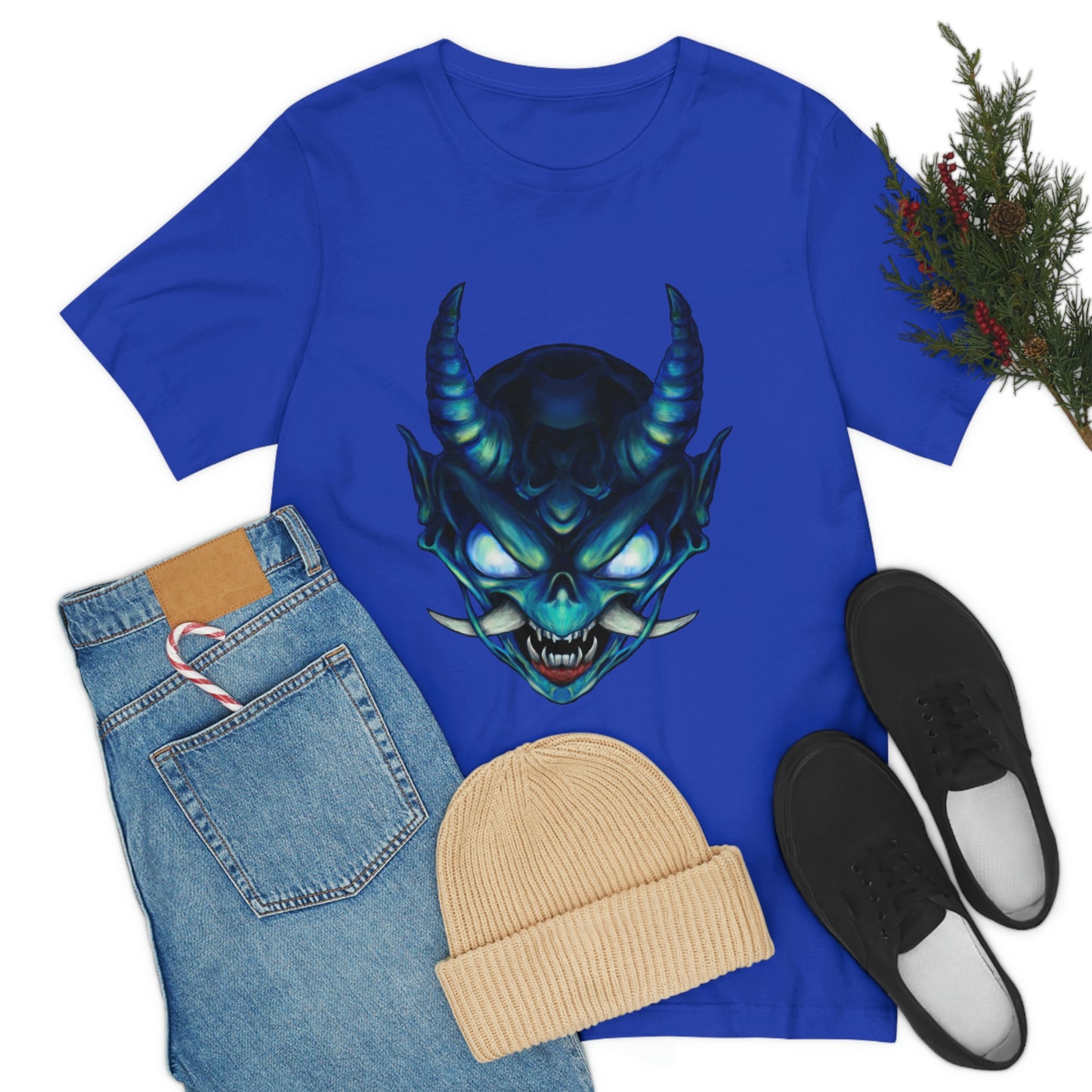 Blue Oni Unisex Jersey Short Sleeve Tee