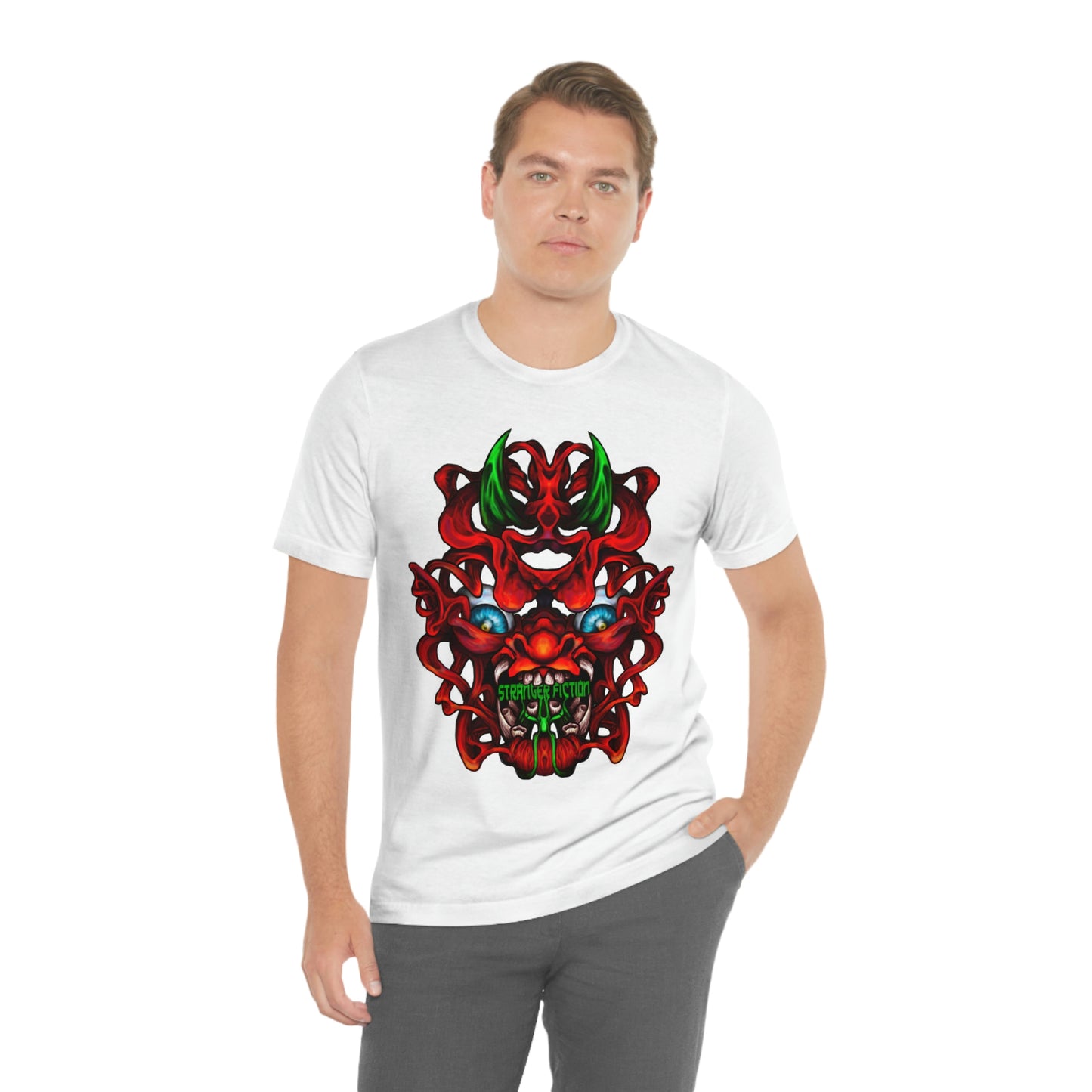 Red Oni  Unisex Jersey Short Sleeve Tee