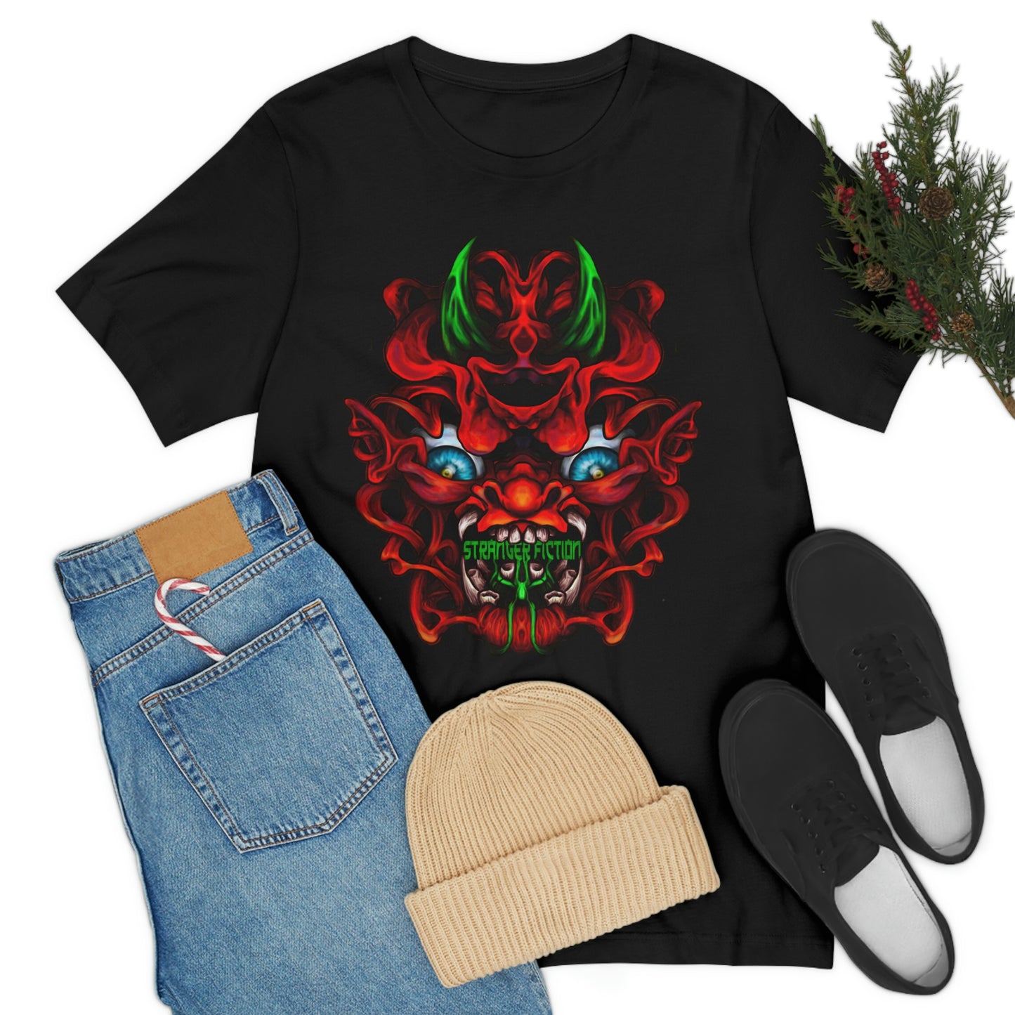 Red Oni  Unisex Jersey Short Sleeve Tee