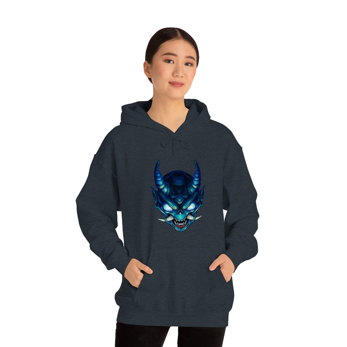 Blue Oni Unisex Heavy Blend™ Hooded Sweatshirt