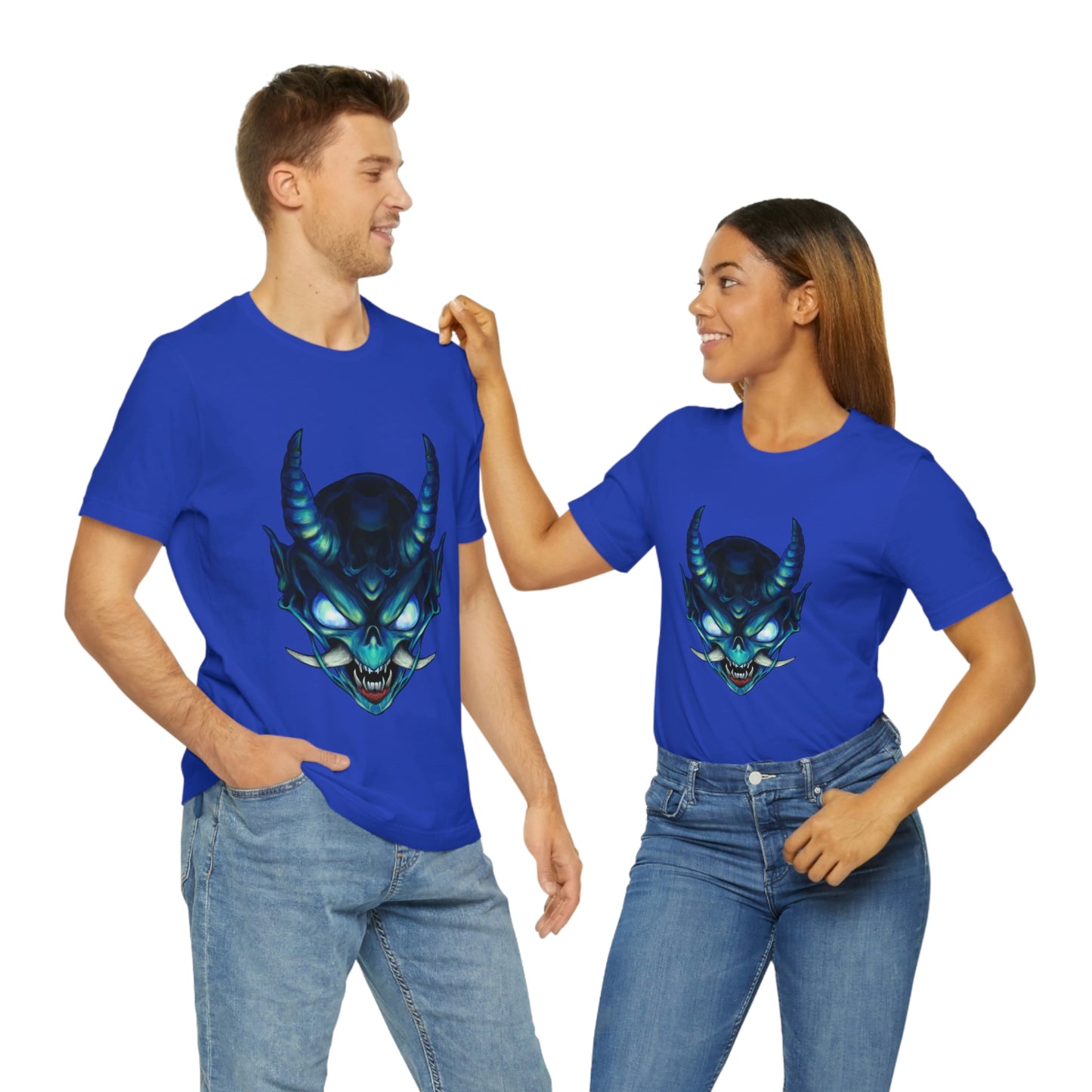 Blue Oni Unisex Jersey Short Sleeve Tee