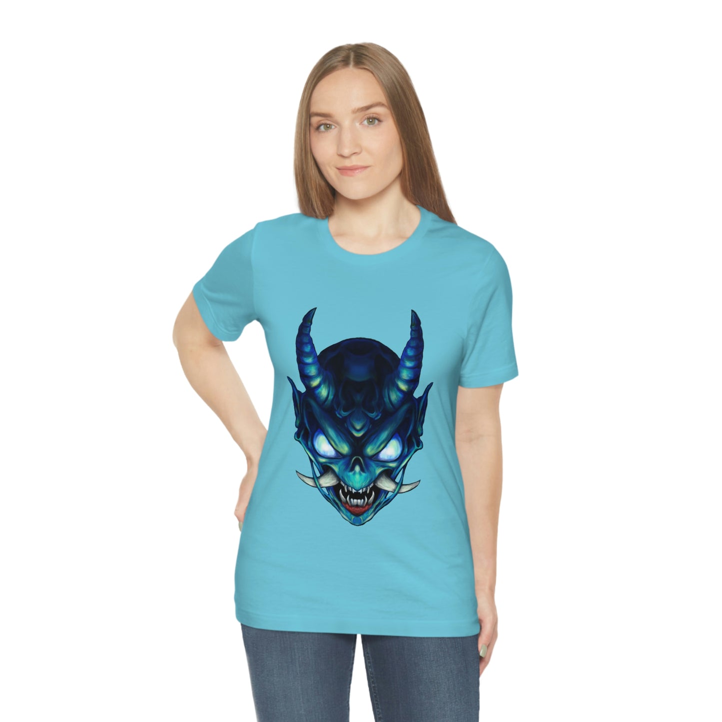 Blue Oni Unisex Jersey Short Sleeve Tee