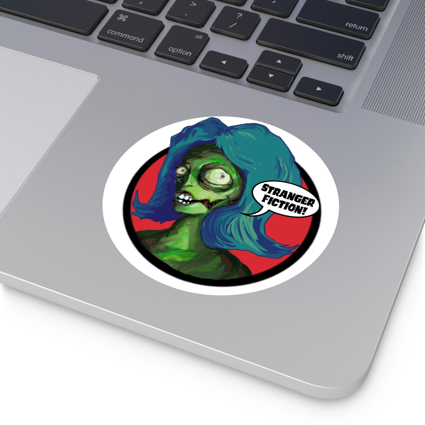 Mombie Round Vinyl Stickers