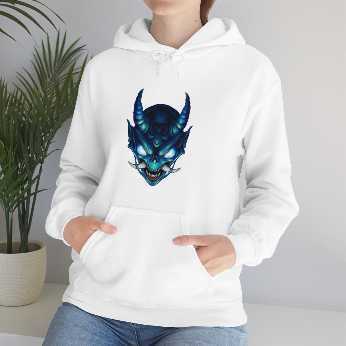 Blue Oni Unisex Heavy Blend™ Hooded Sweatshirt