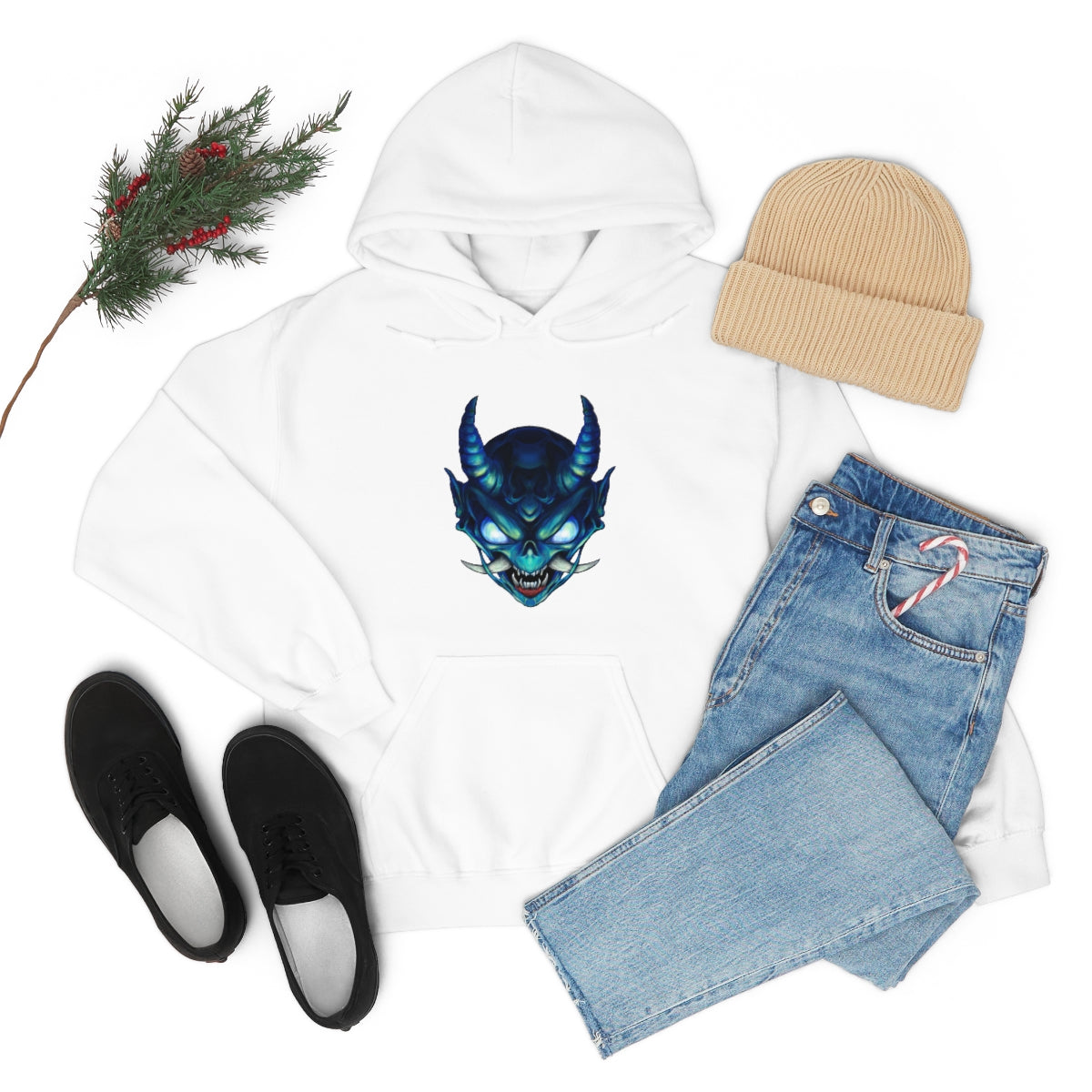 Blue Oni Unisex Heavy Blend™ Hooded Sweatshirt