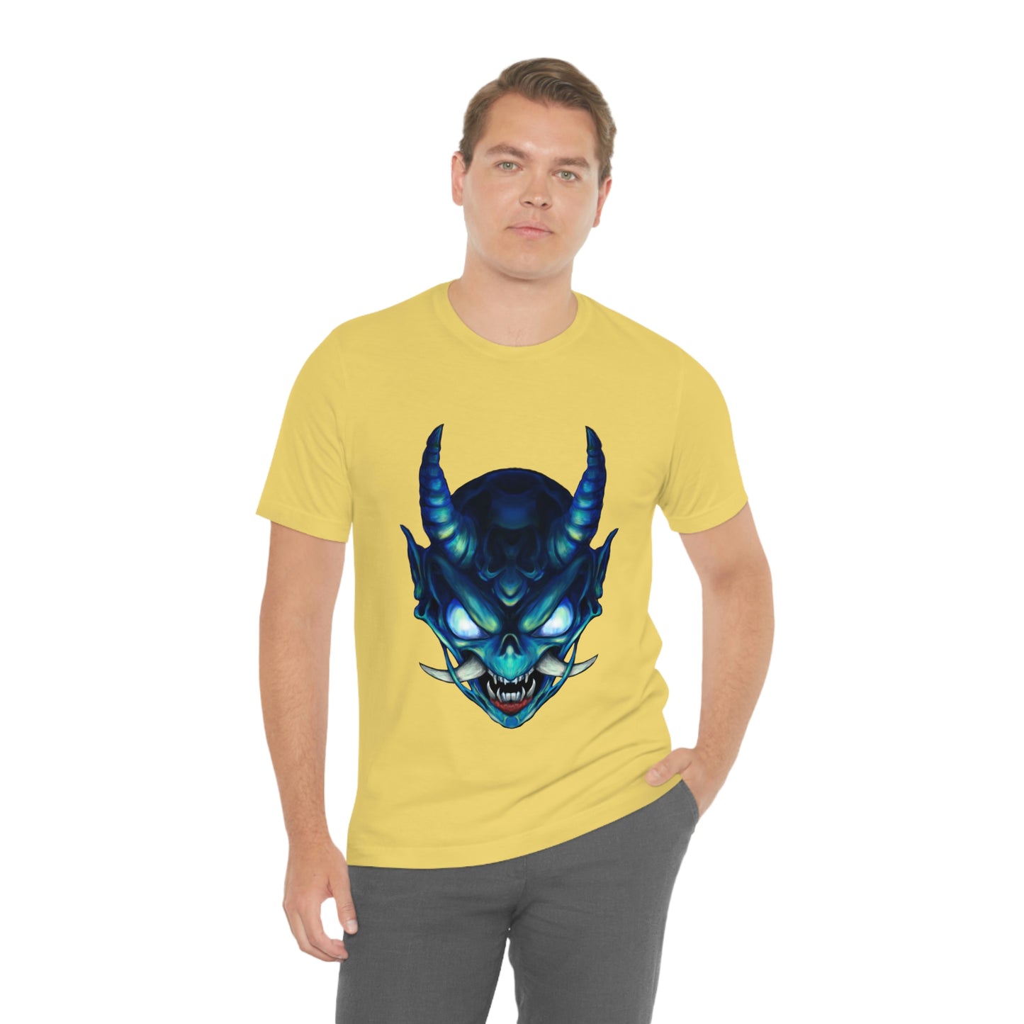 Blue Oni Unisex Jersey Short Sleeve Tee