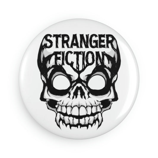 Skull Fiction Button Magnet, Round (1 & 10 pcs)