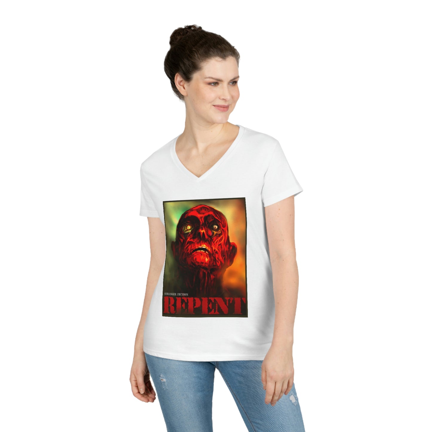 Repent Ladies' V-Neck T-Shirt