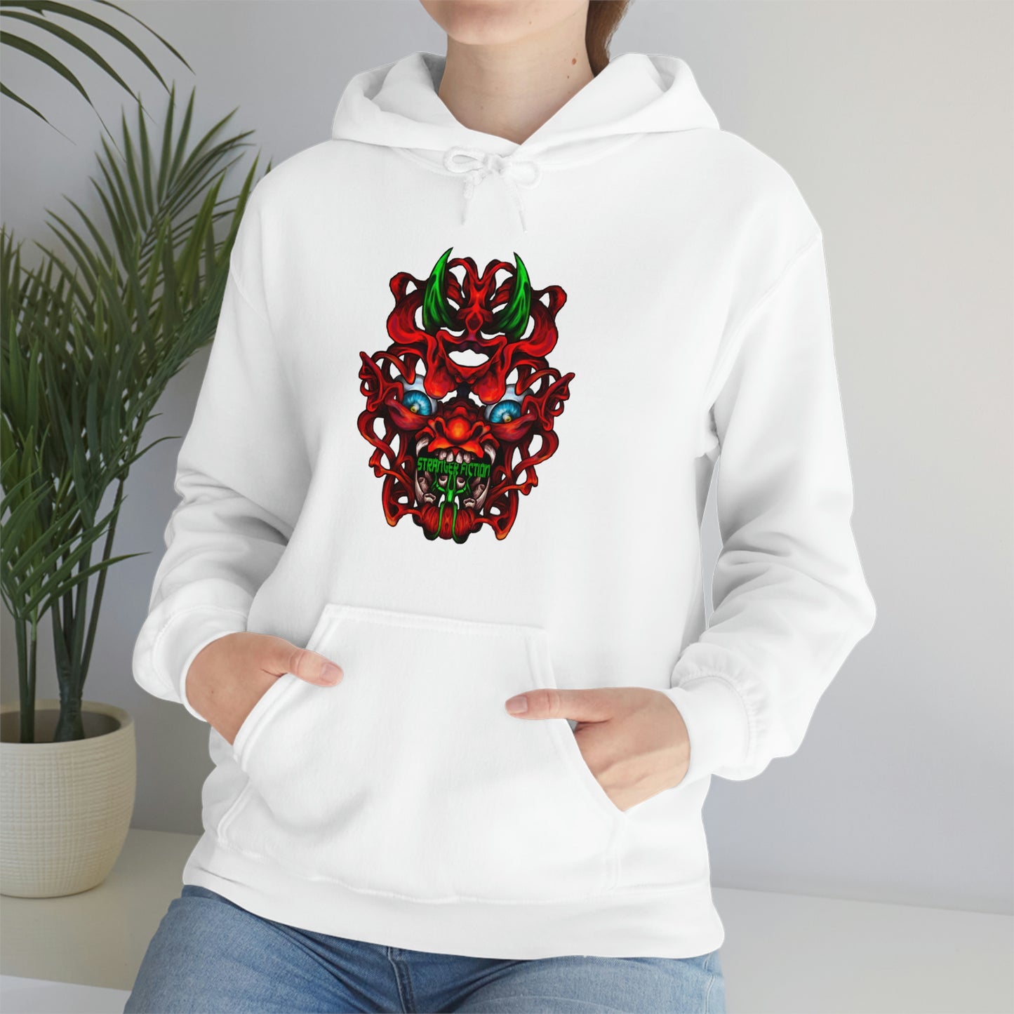 Red Oni Unisex Heavy Blend™ Hooded Sweatshirt