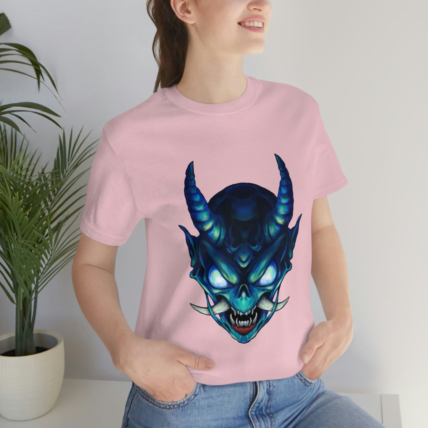 Blue Oni Unisex Jersey Short Sleeve Tee