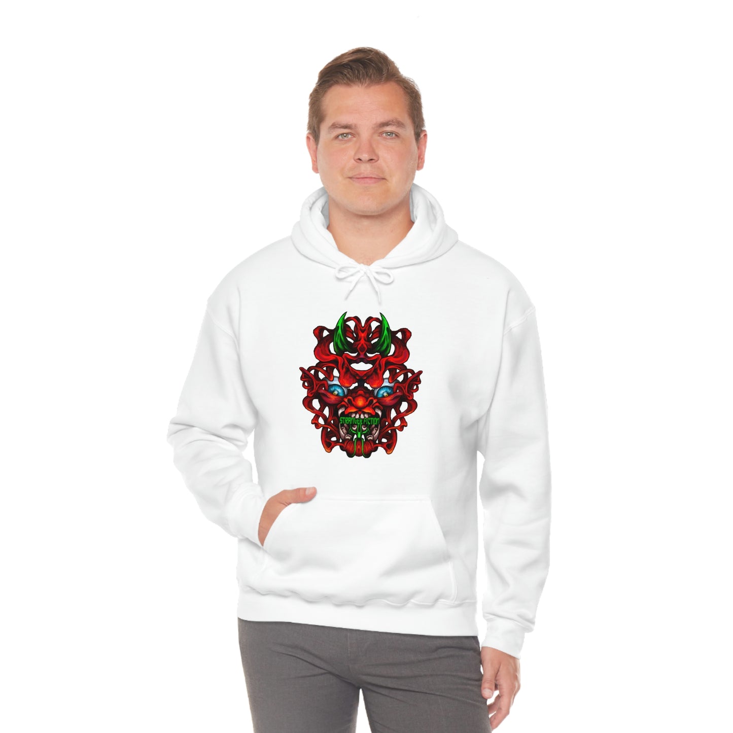 Red Oni Unisex Heavy Blend™ Hooded Sweatshirt