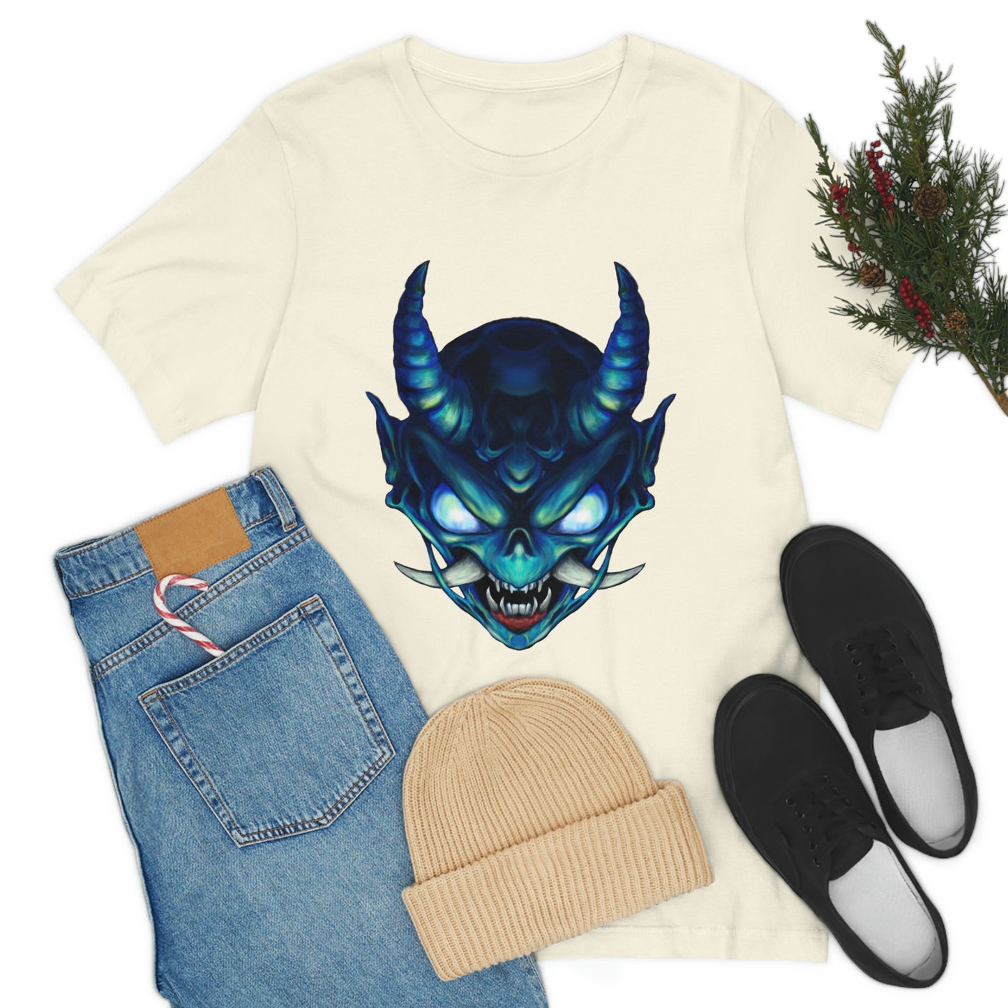 Blue Oni Unisex Jersey Short Sleeve Tee