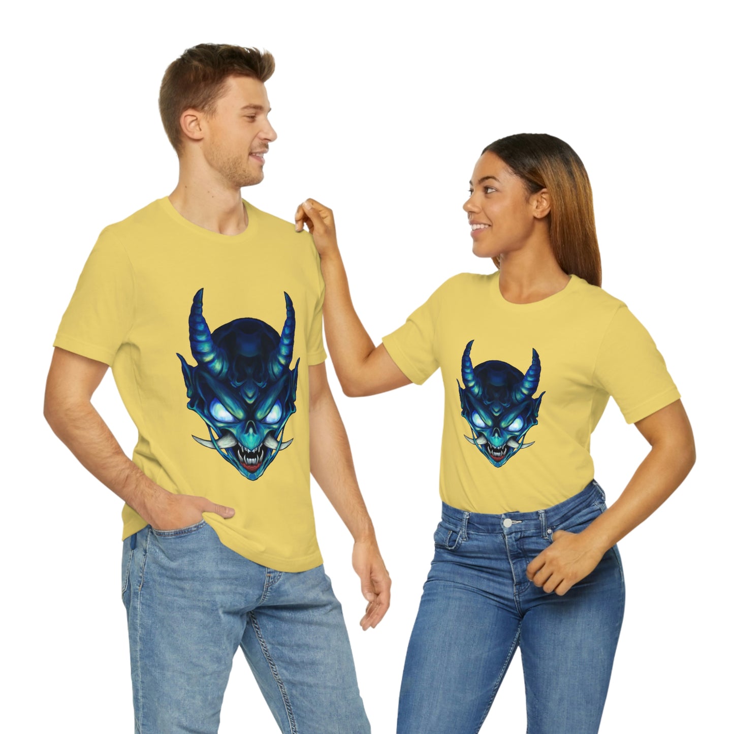 Blue Oni Unisex Jersey Short Sleeve Tee