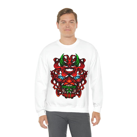 Red Oni Unisex Heavy Blend™ Crewneck Sweatshirt