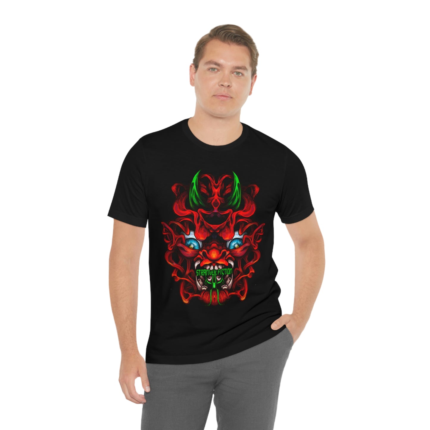 Red Oni  Unisex Jersey Short Sleeve Tee