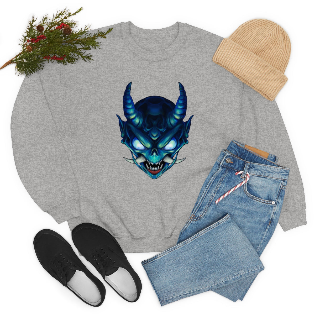 Blue Oni Unisex Heavy Blend™ Crewneck Sweatshirt