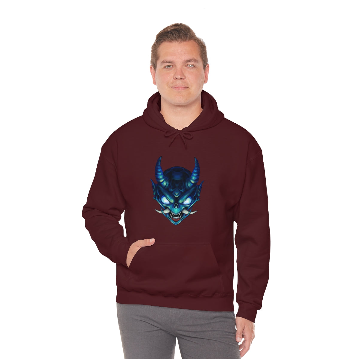 Blue Oni Unisex Heavy Blend™ Hooded Sweatshirt