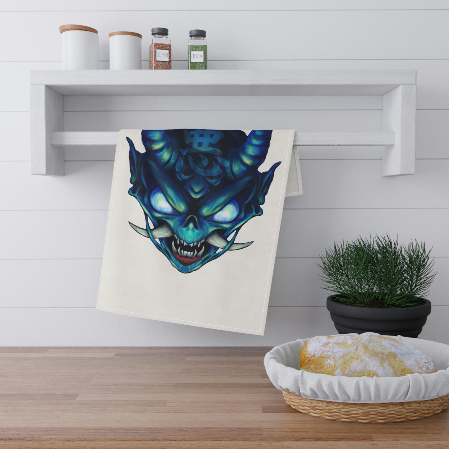 Blue Oni Kitchen Towel