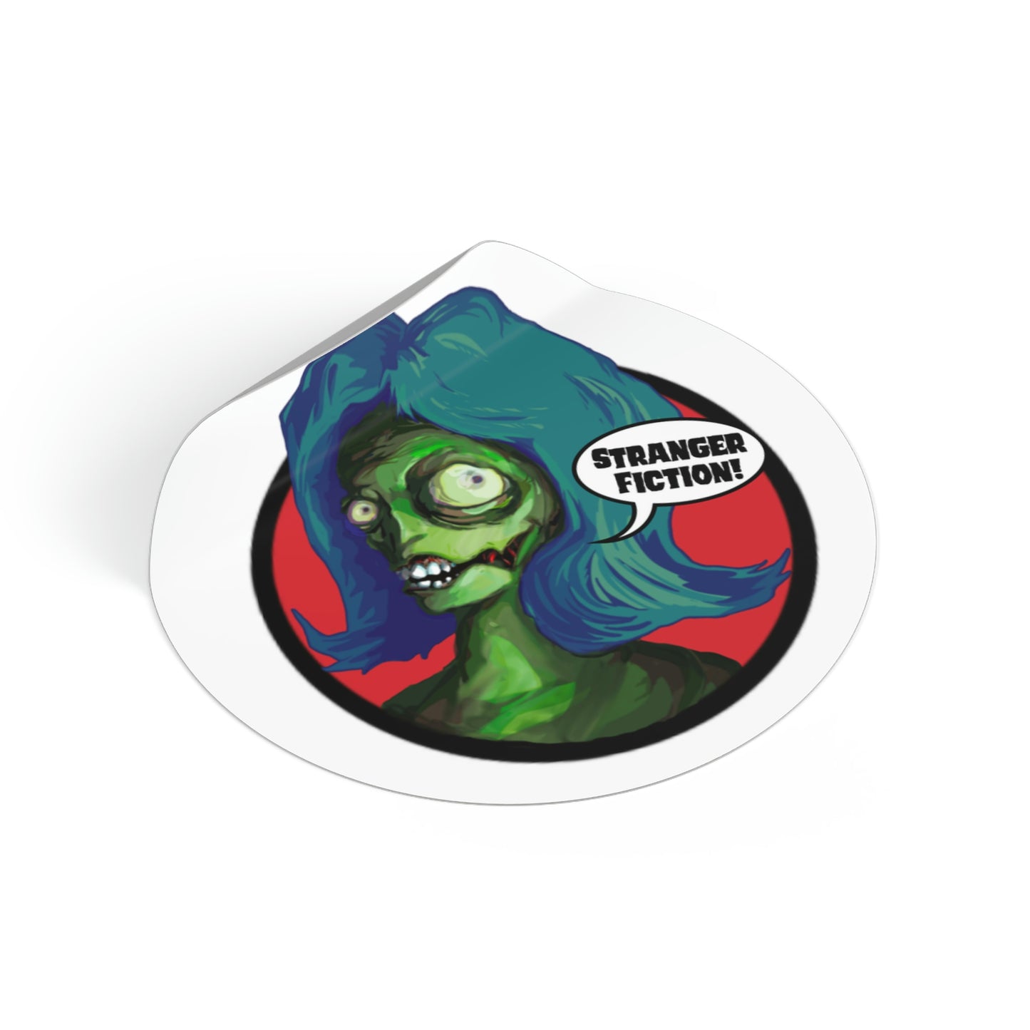 Mombie Round Vinyl Stickers