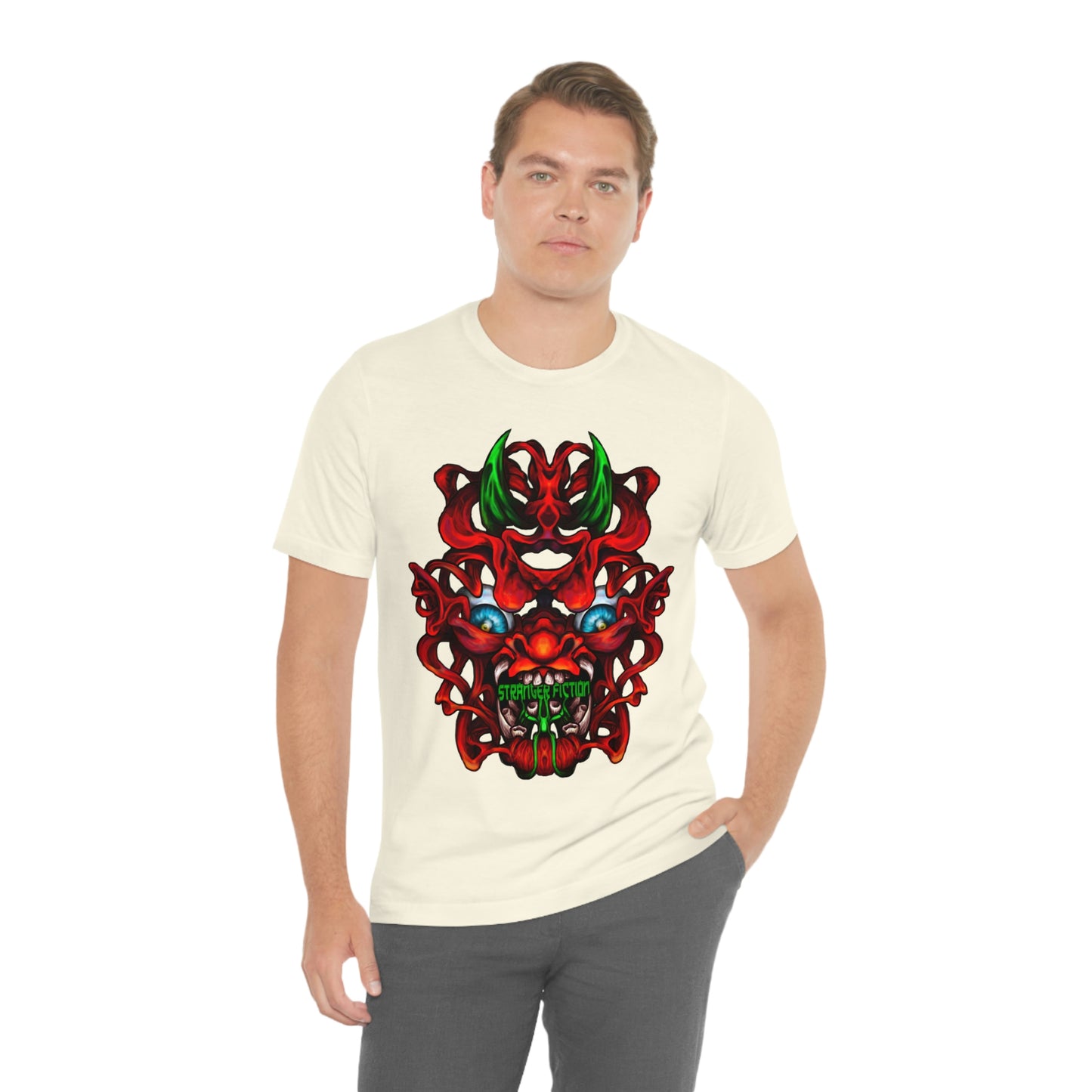 Red Oni  Unisex Jersey Short Sleeve Tee