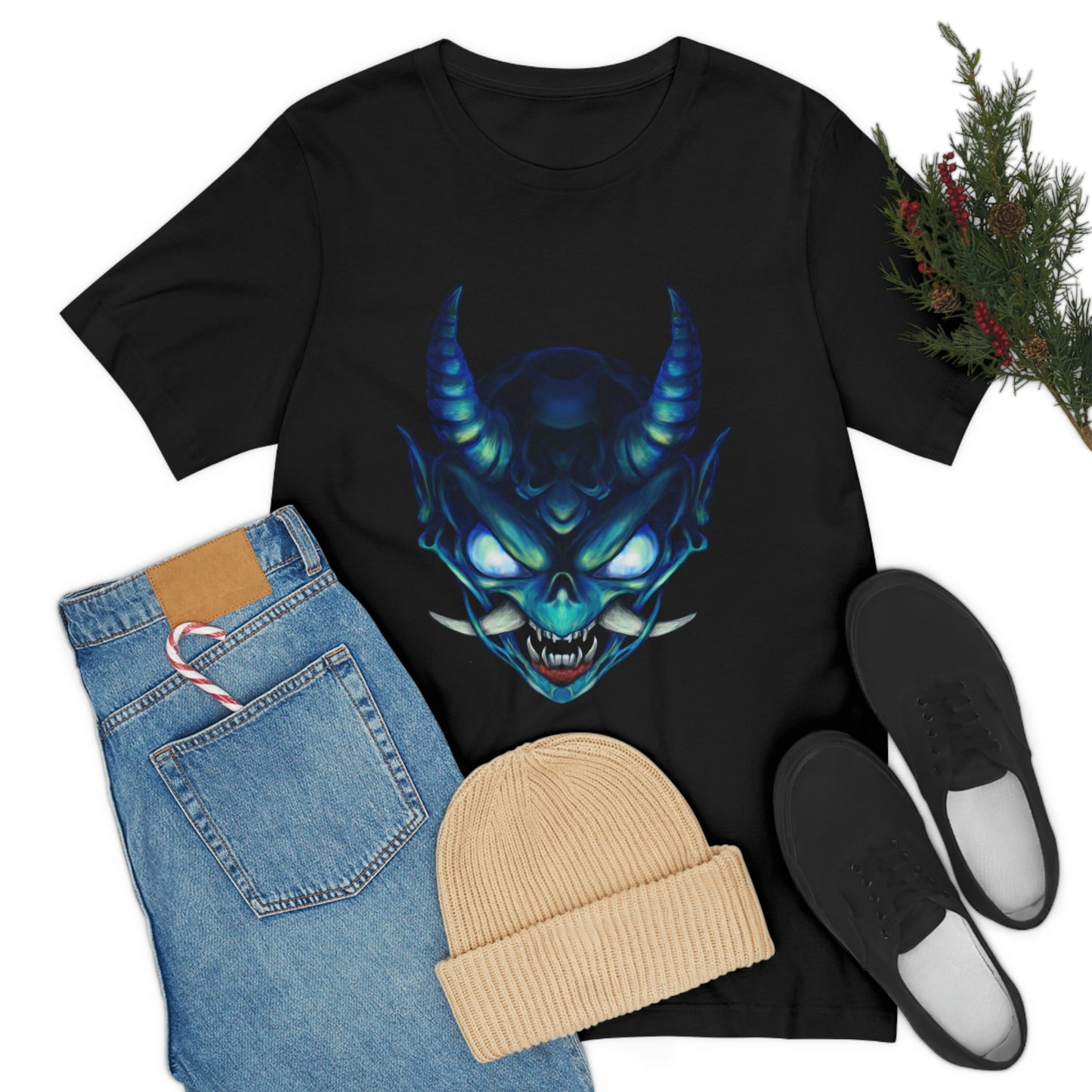 Blue Oni Unisex Jersey Short Sleeve Tee