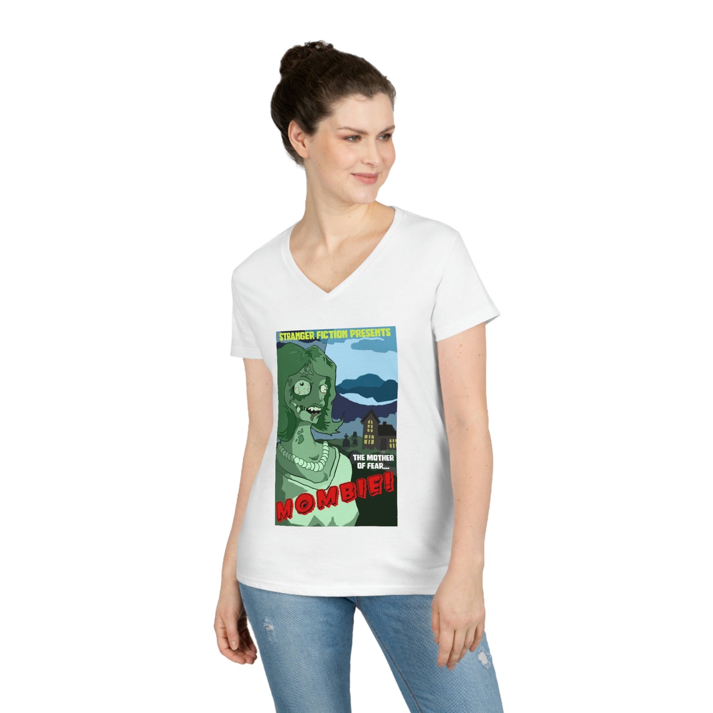 Mombie the Movie Ladies' V-Neck T-Shirt