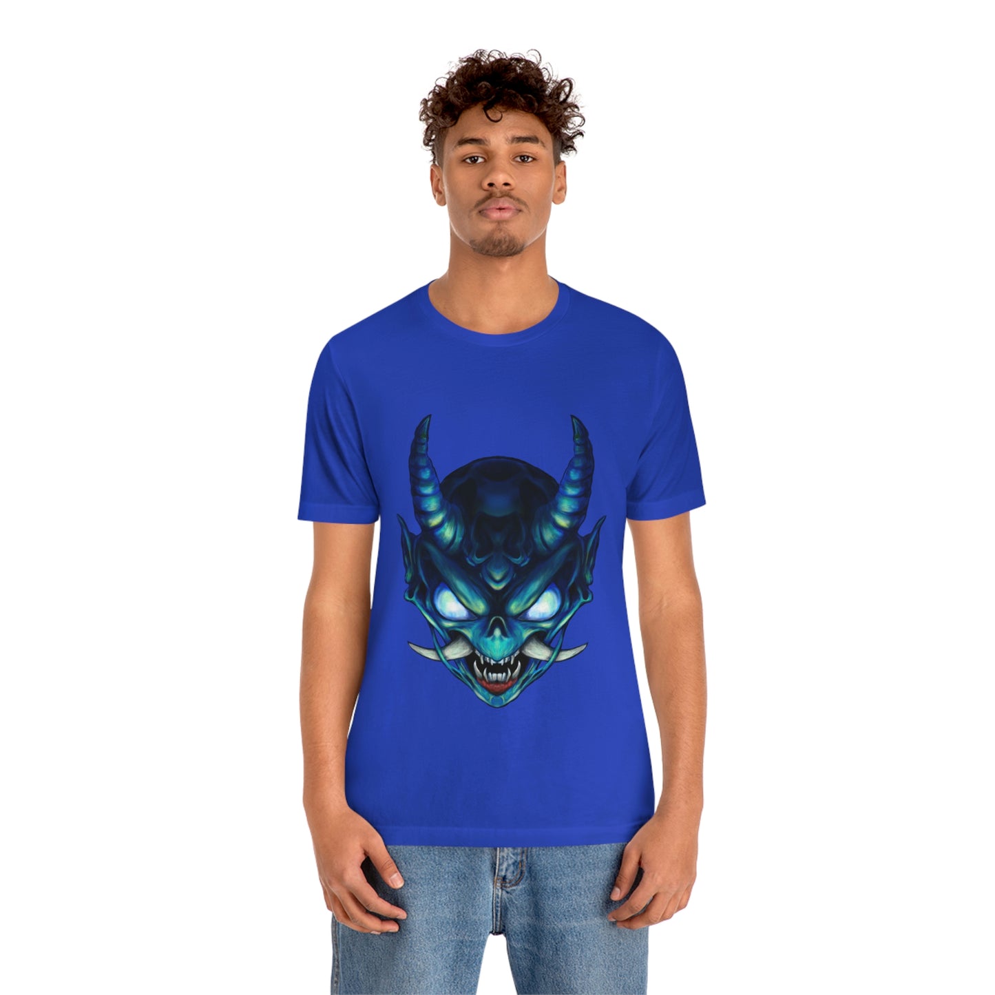 Blue Oni Unisex Jersey Short Sleeve Tee