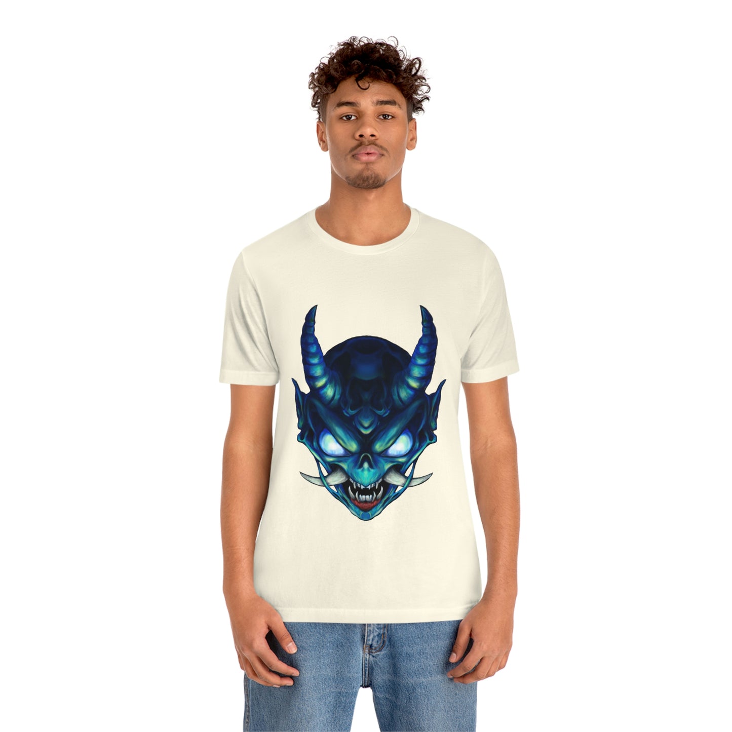 Blue Oni Unisex Jersey Short Sleeve Tee