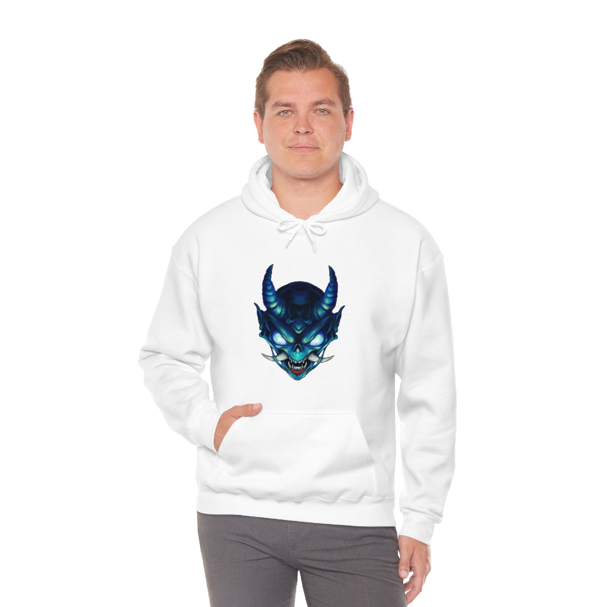 Blue Oni Unisex Heavy Blend™ Hooded Sweatshirt