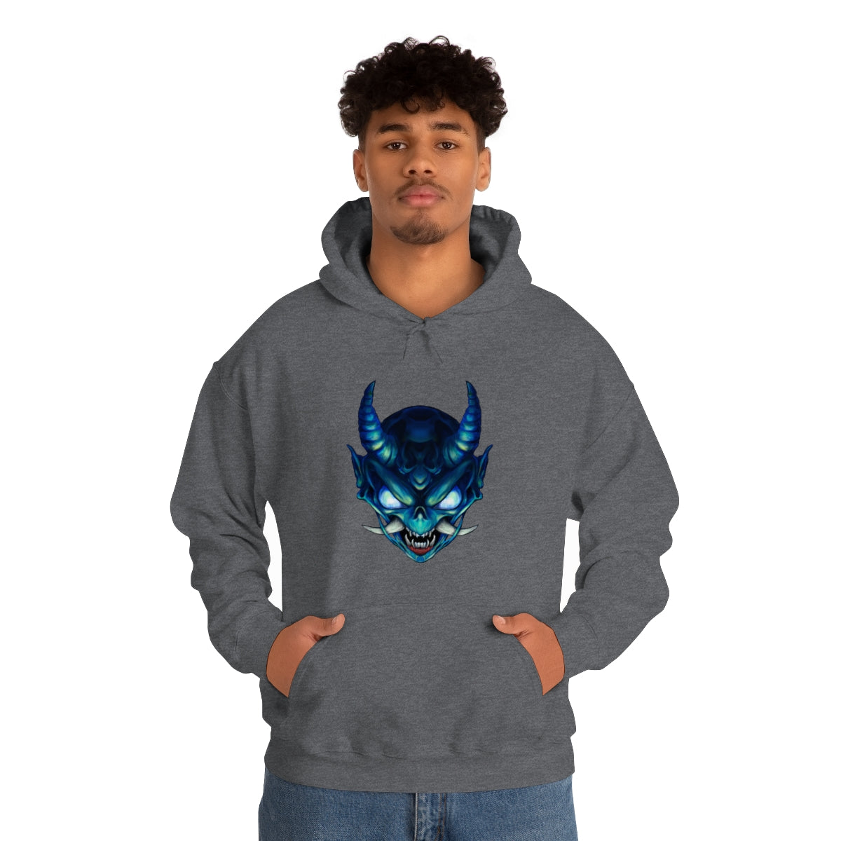 Blue Oni Unisex Heavy Blend™ Hooded Sweatshirt