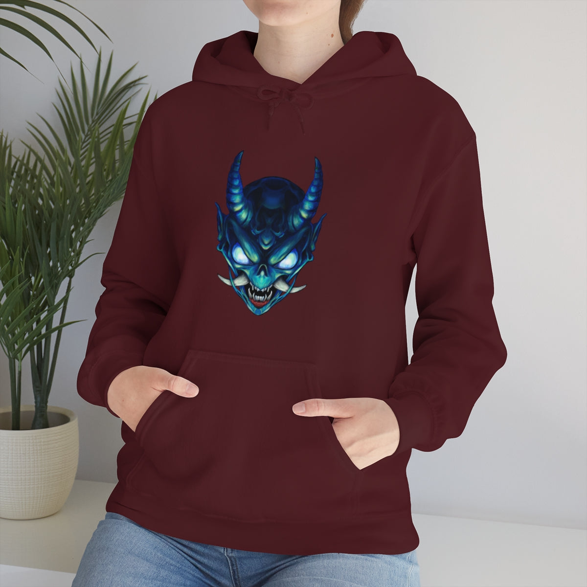 Blue Oni Unisex Heavy Blend™ Hooded Sweatshirt