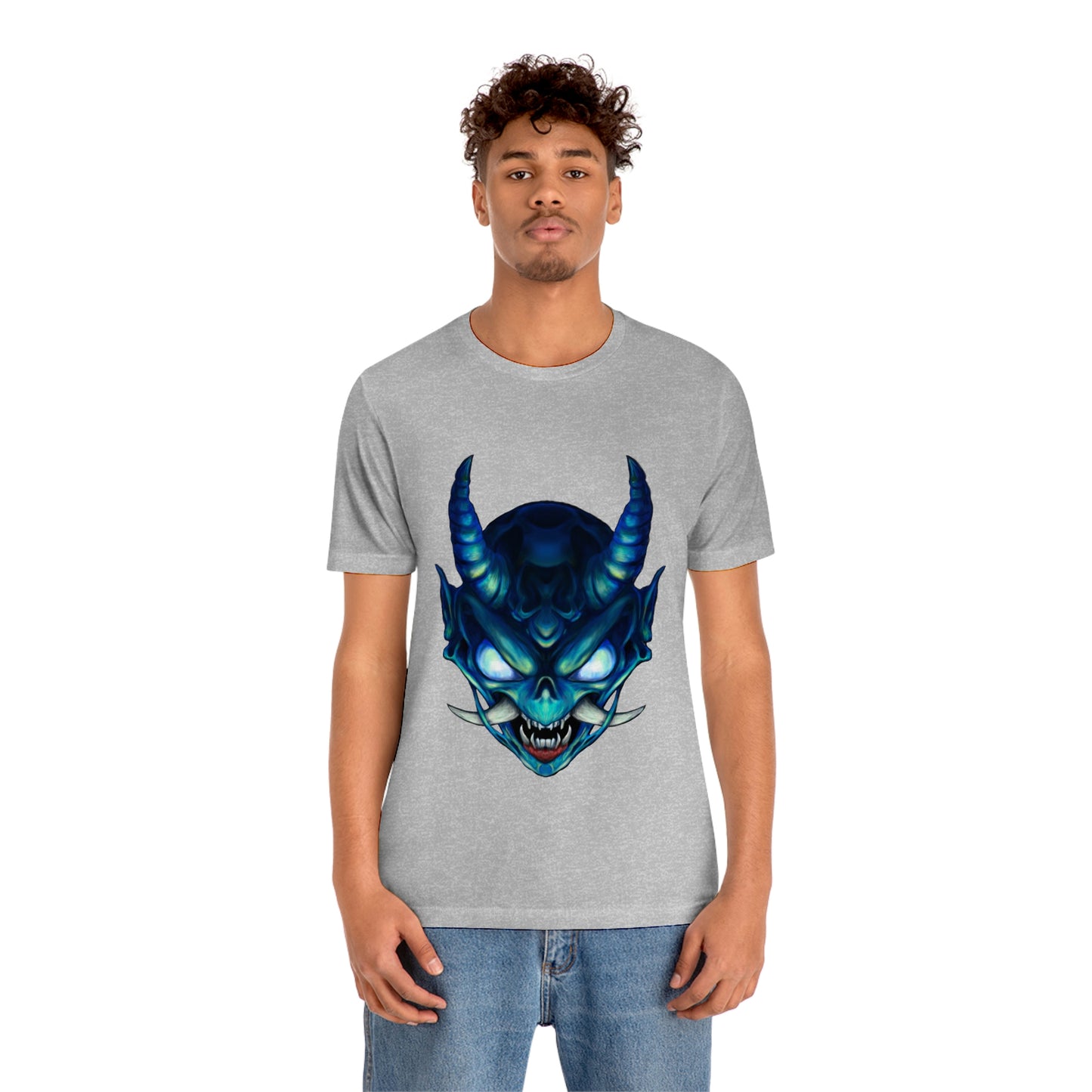 Blue Oni Unisex Jersey Short Sleeve Tee