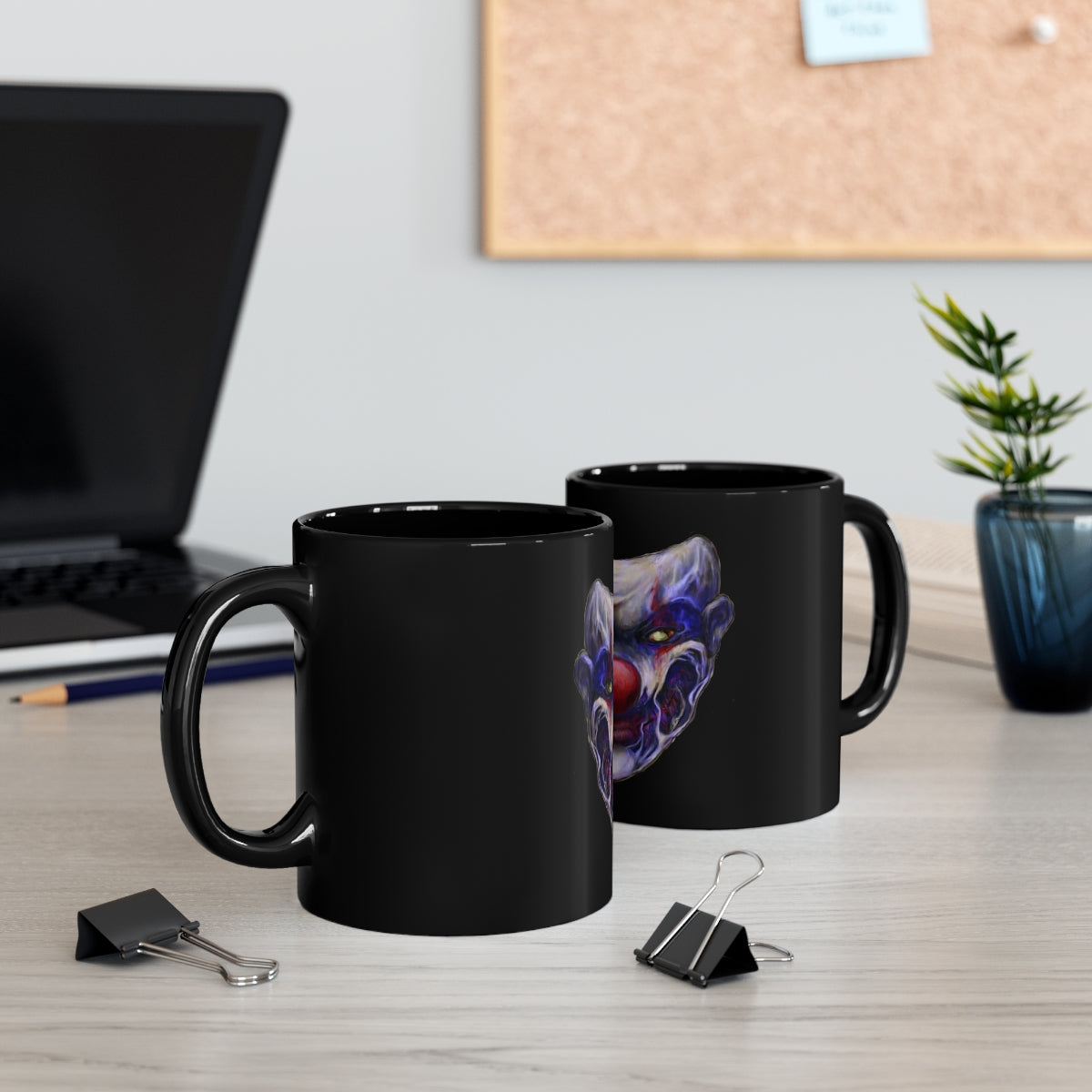 Giggles 11oz Black Mug