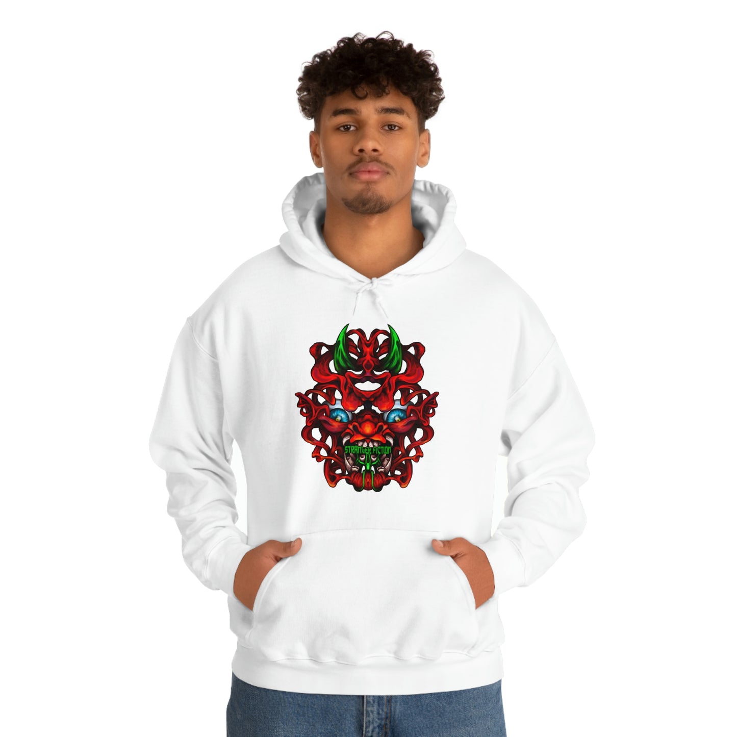 Red Oni Unisex Heavy Blend™ Hooded Sweatshirt