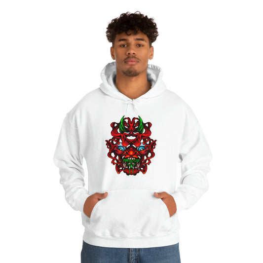 Red Oni Unisex Heavy Blend™ Hooded Sweatshirt