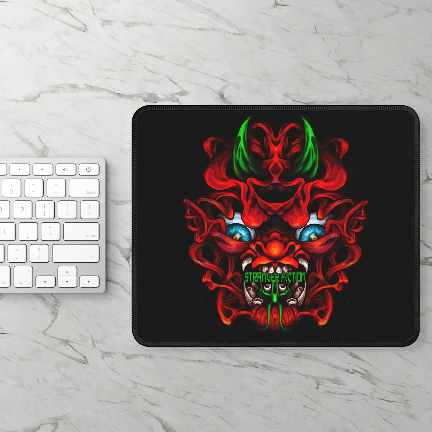 Red Oni Gaming Mouse Pad