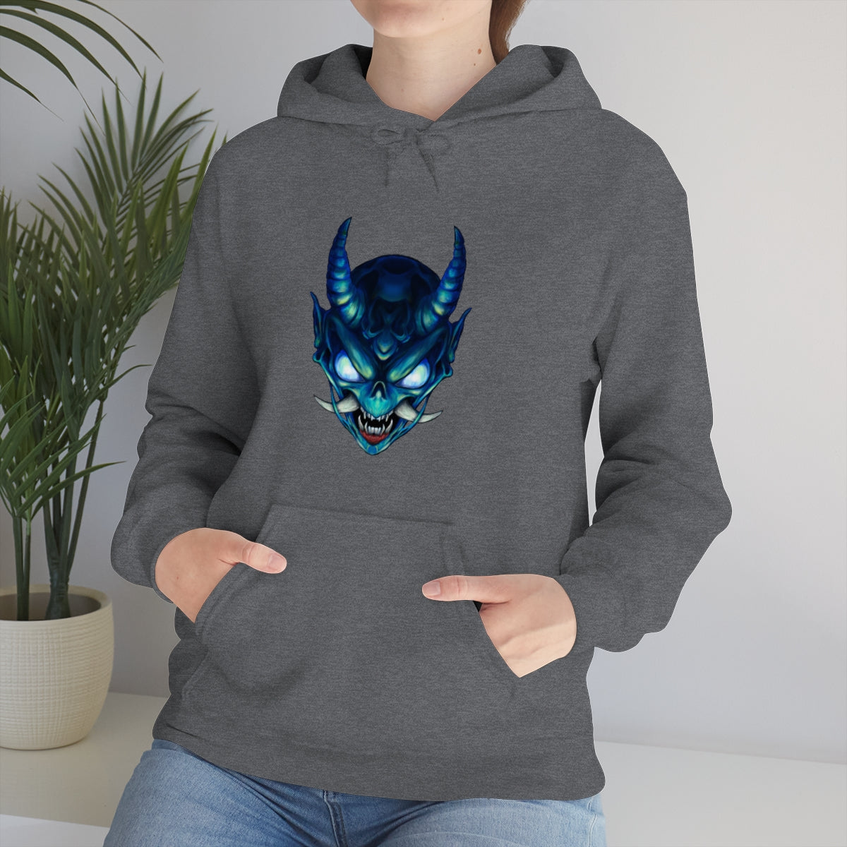 Blue Oni Unisex Heavy Blend™ Hooded Sweatshirt