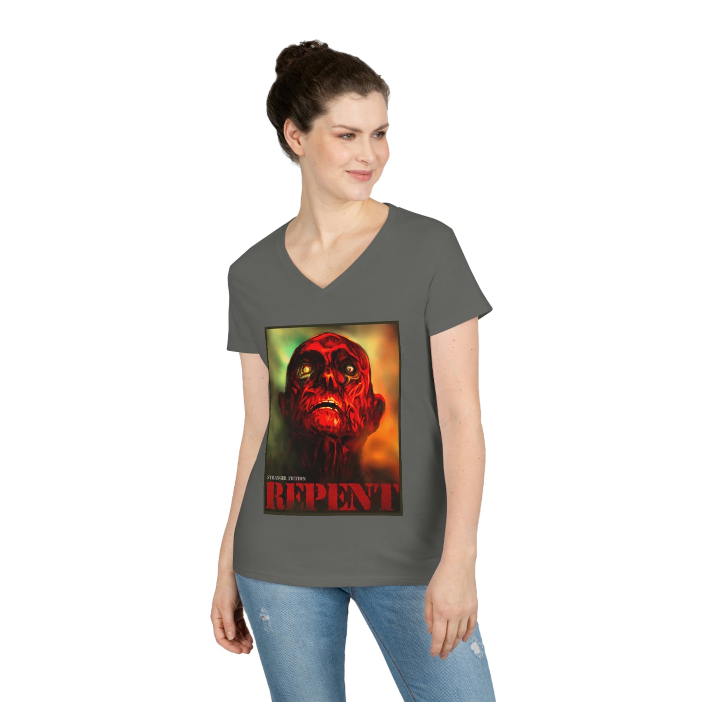 Repent Ladies' V-Neck T-Shirt