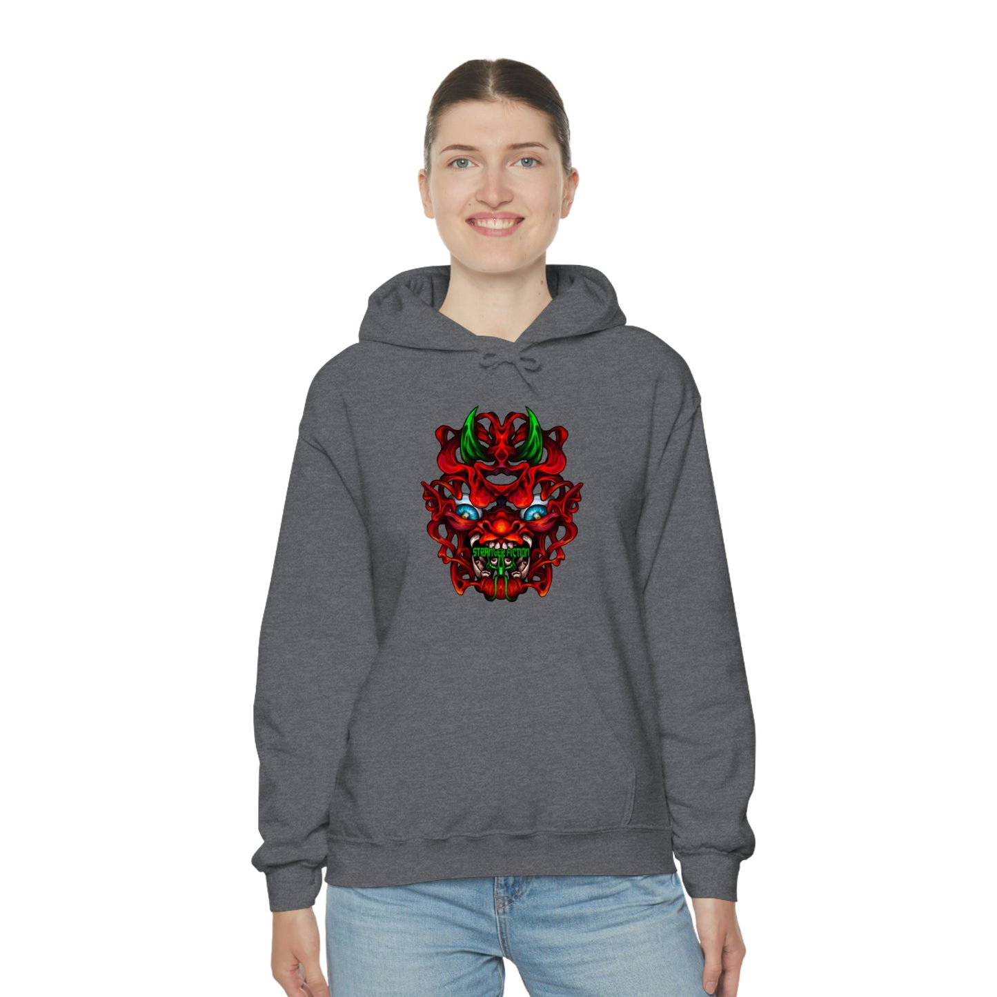 Red Oni Unisex Heavy Blend™ Hooded Sweatshirt