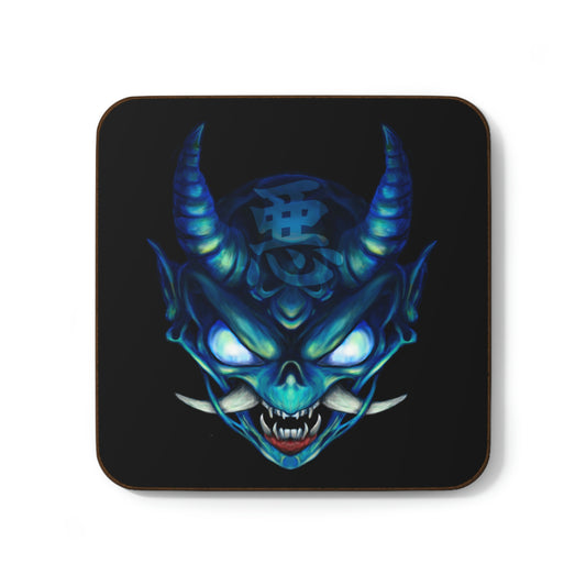 Blue Oni Hardboard Back Coaster