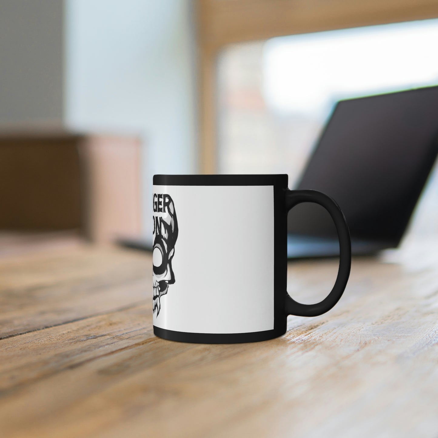 Skull Fiction 11oz Black Mug